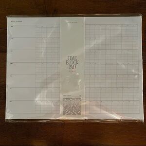 Cloth & Paper Time Block Note Pad
